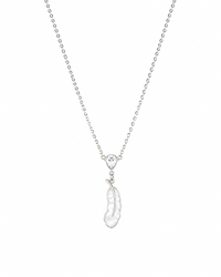 Feather Pendant in silver