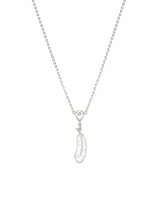 Feather Pendant in silver