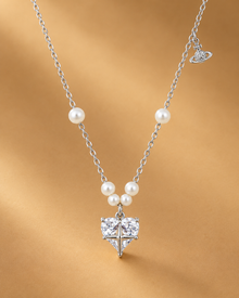 Pearl Orbit Women`s pendant in silver
