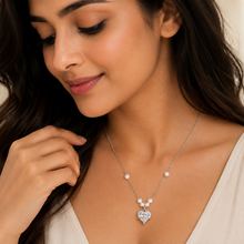Pearl Orbit Women`s pendant in silver