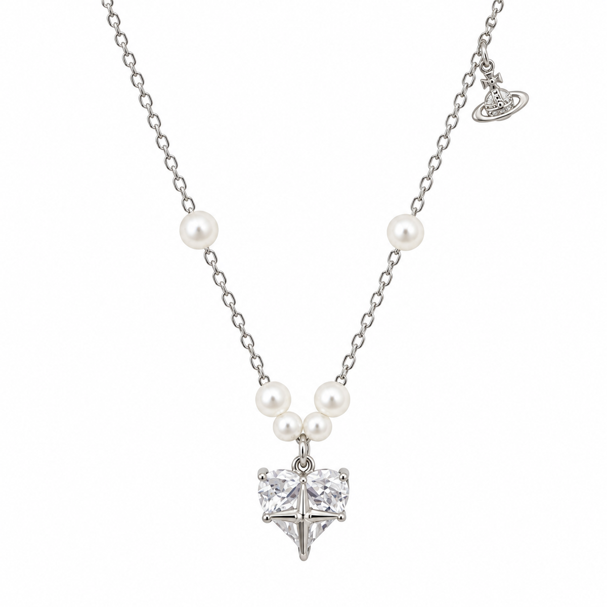 Pearl Orbit Women`s pendant in silver