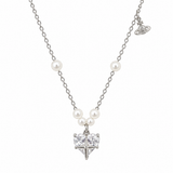 Pearl Orbit Women`s pendant in silver
