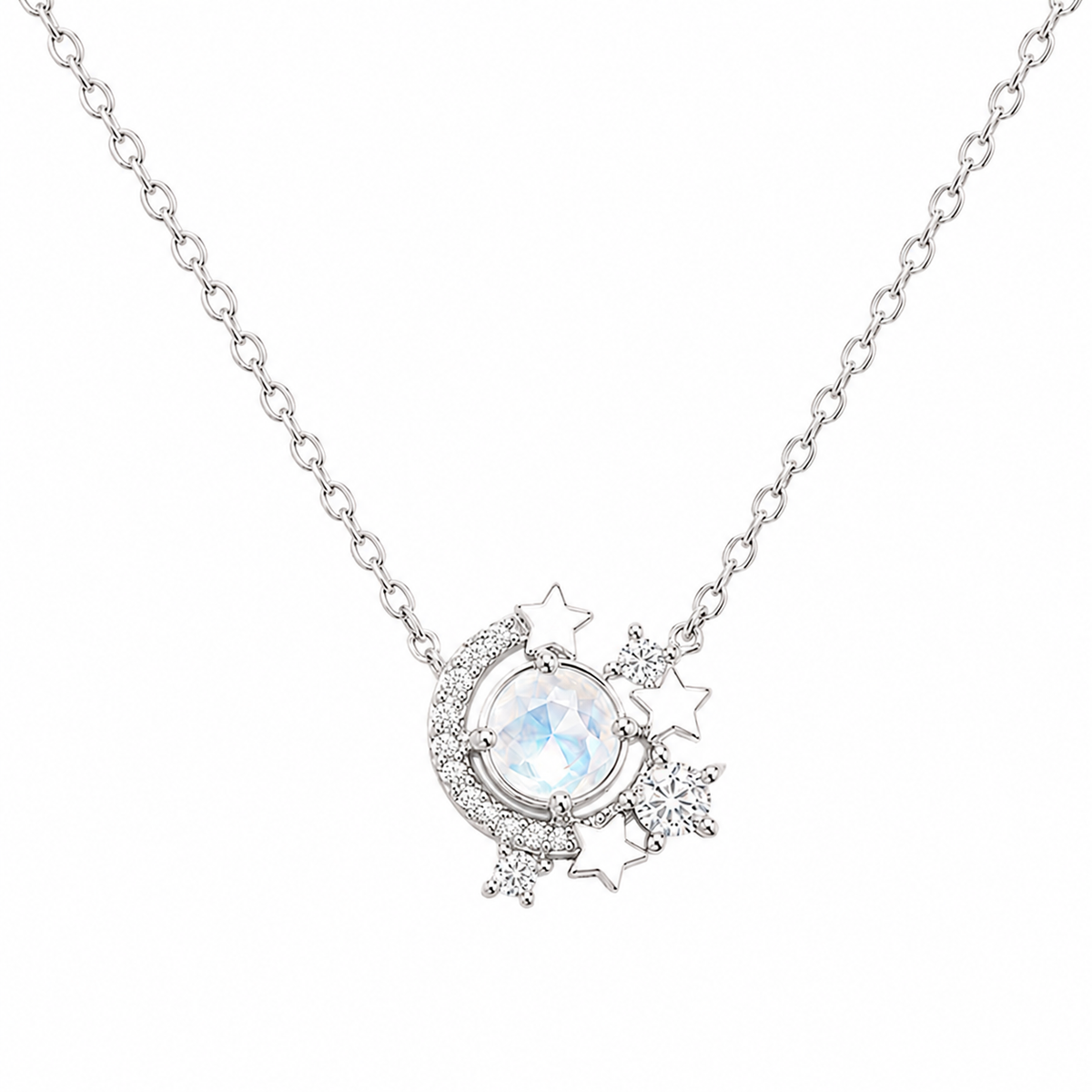 Radiant Charm Pendant in Silver