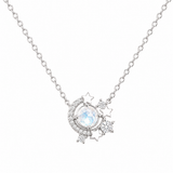 Radiant Charm Pendant in Silver