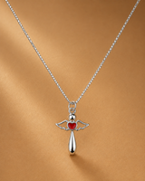 Wings of Love Pendant in silver