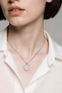 Minimal Heart shaped Pendant in silver
