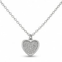 Minimal Heart shaped Pendant in silver