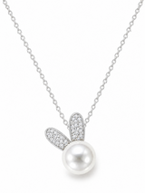 Bunny ears Pendant in silver