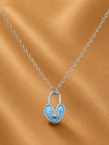 Locked in Love Pendant in silver