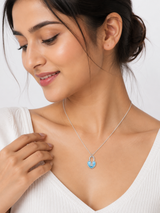Locked in Love Pendant in silver