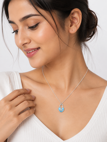 Locked in Love Pendant in silver