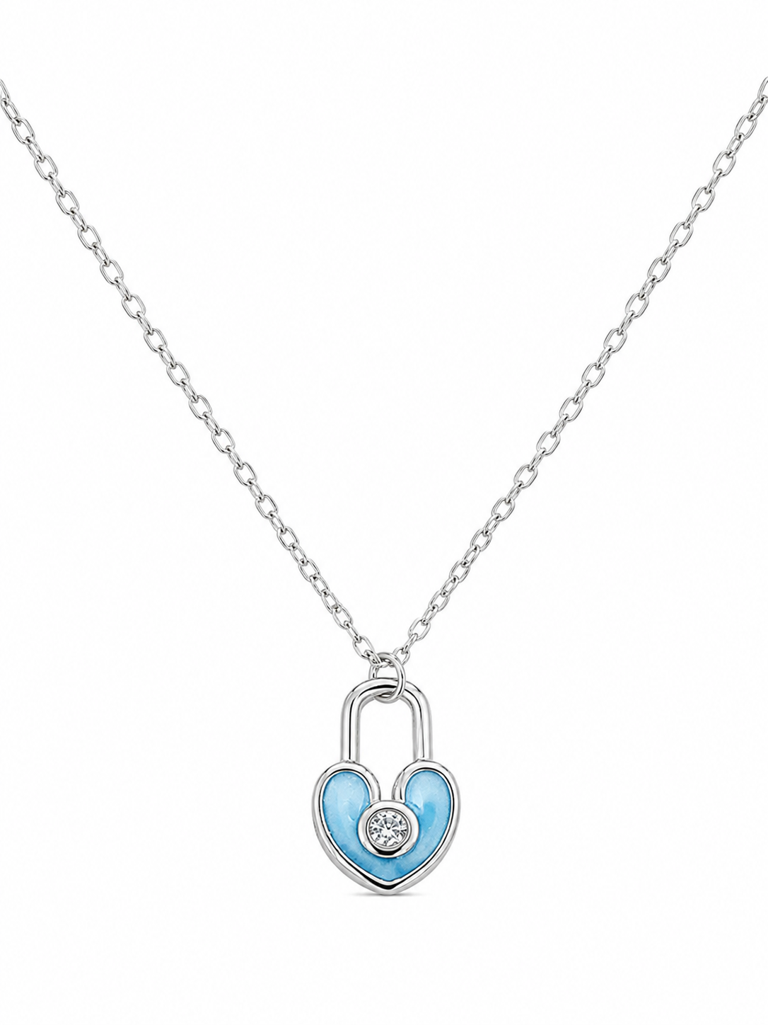 Locked in Love Pendant in silver
