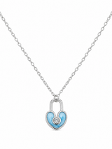 Locked in Love Pendant in silver