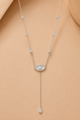 Silver Grace Eye patterned Pendant