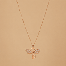 Aurora Key Pendant in Rose Gold