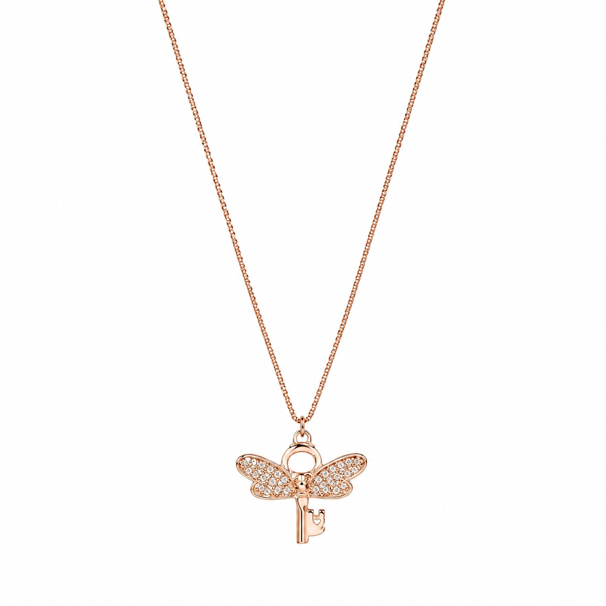 Aurora Key Pendant in Rose Gold