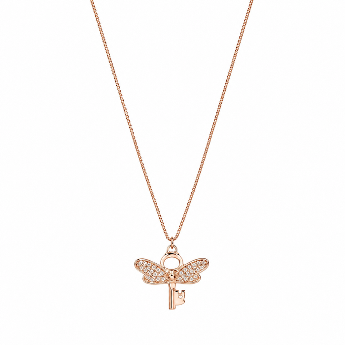 Aurora Key Pendant in Rose Gold