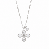 Flower shaped Women`s Pendant in silver