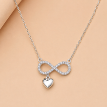 Infinity shaped with little heart Women`s Pendant