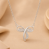 Silver Bow Shaped women`s Pendant