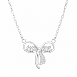 Silver Bow Shaped women`s Pendant