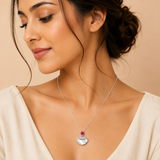 Shell shaped Pendant in silver