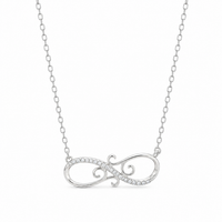 Designed infinity symbol Women`s Pendant