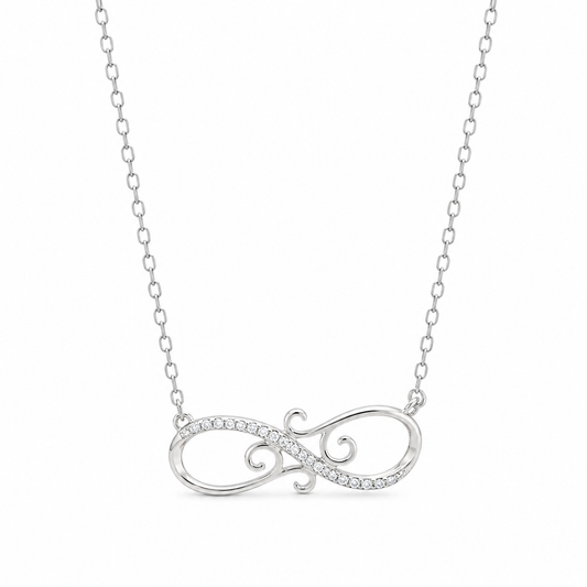 Designed infinity symbol Women`s Pendant