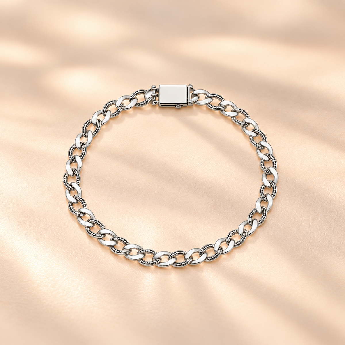Silver Infinity Legacy Men`s Bracelet
