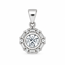 Lucent Core Pendant with earrings in silver