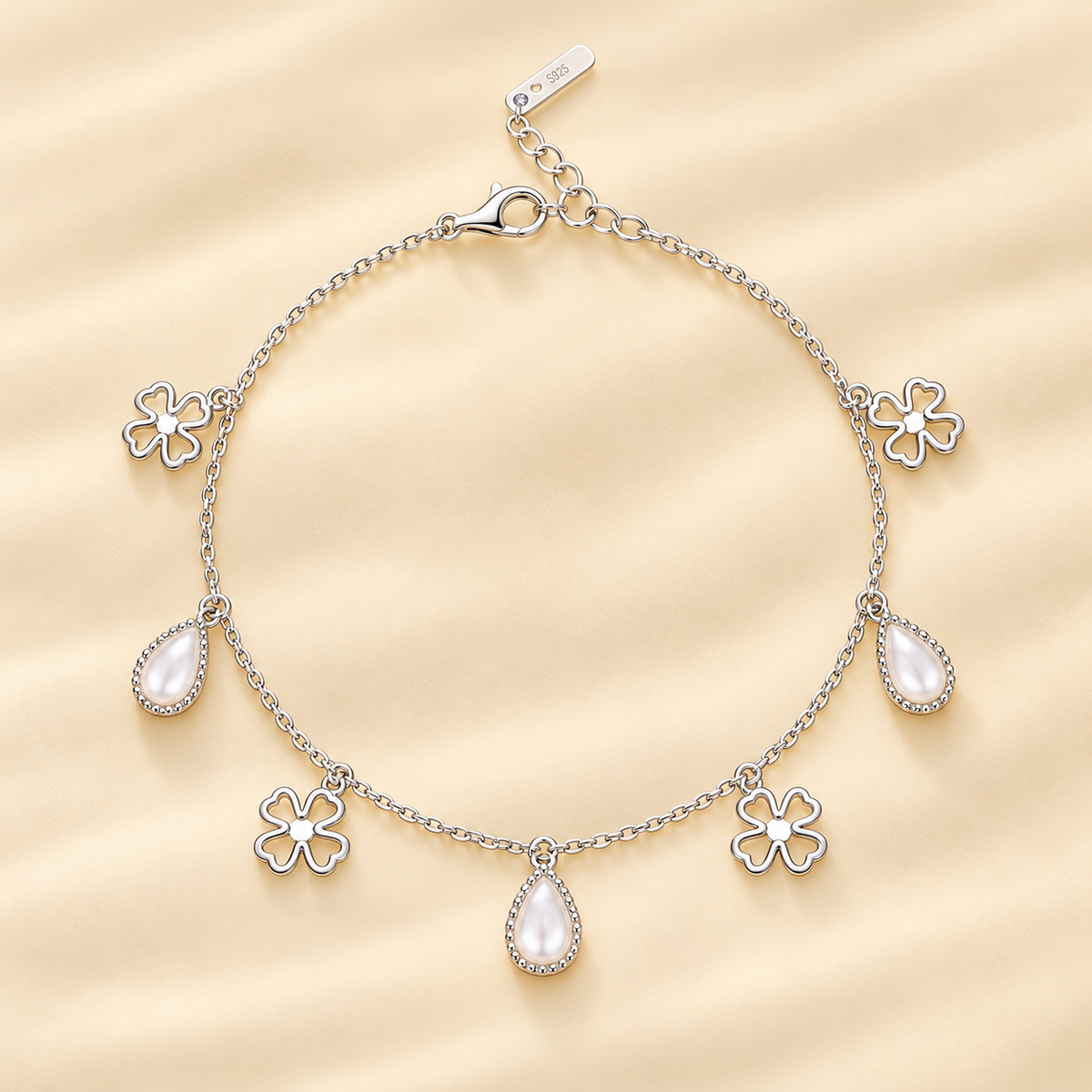 Charmline Women`s Anklet in Silver