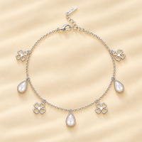 Charmline Women`s Anklet in Silver