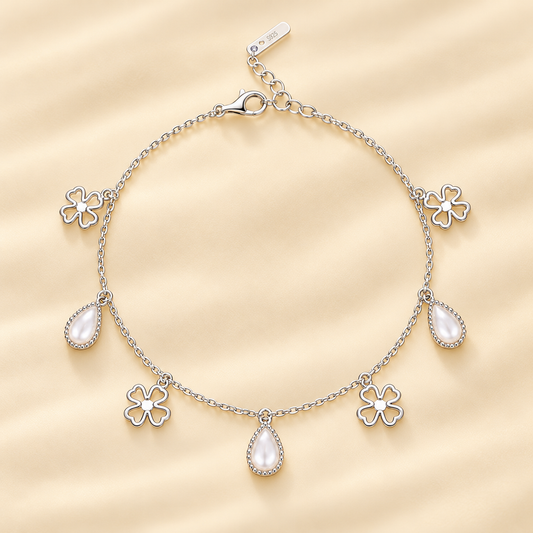 Charmline Women`s Anklet in Silver