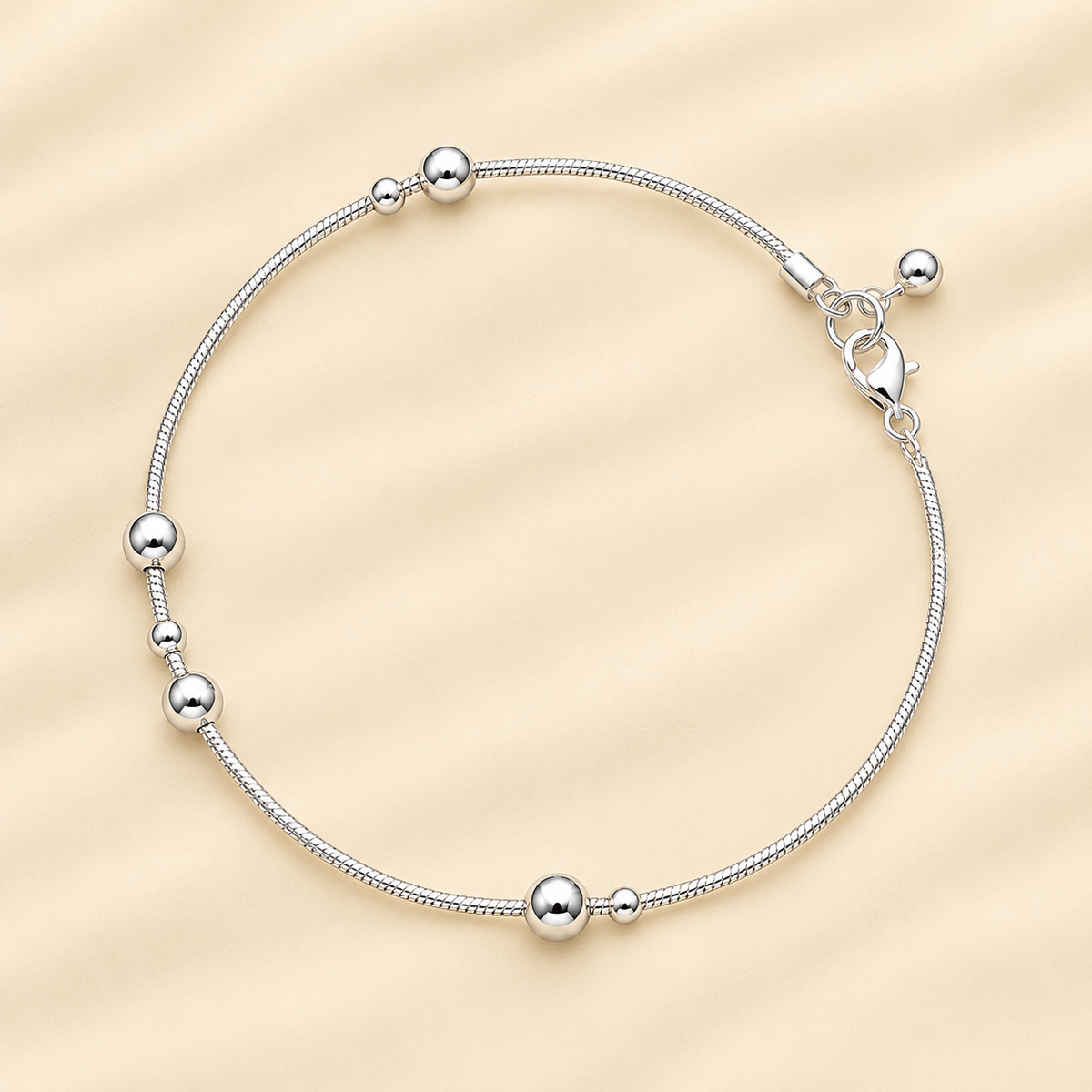 Silver Minora women`s Anklet