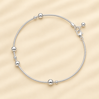 Silver Minora women`s Anklet
