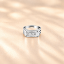 Silver Rectangular design Men's Ring