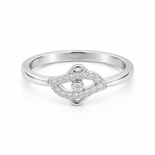 Silver Radiance halo Women`s Ring