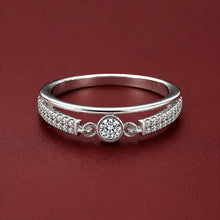 Bezel Brilliance Women`s Ring in Silver