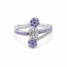 Purple Majesty Women`s Ring in Silver