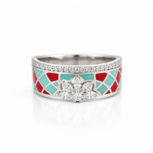 Teardrop Glow Ring in Silver