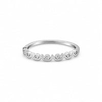 Ocean Wave Women`s Ring in Silver