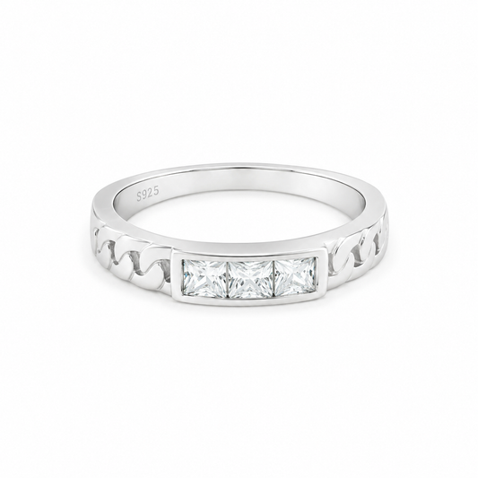 Silver Timeless Radiance Women`s Ring