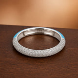 Simple Diamond band in silver