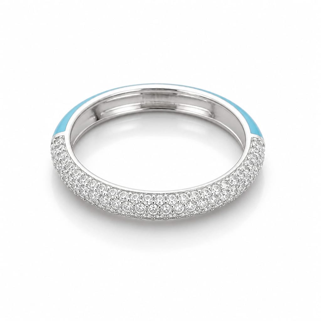 Simple Diamond band in silver
