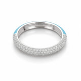 Simple Diamond band in silver