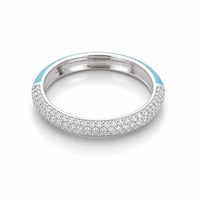 Simple Diamond band in silver
