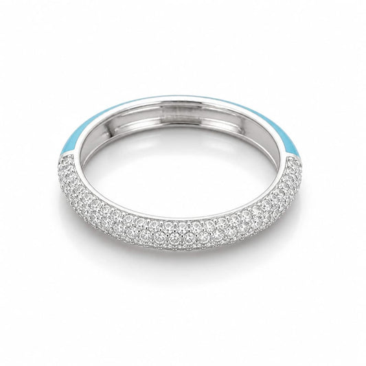 Simple Diamond band in silver
