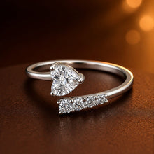 Silver Heart Radiance Women`s Ring