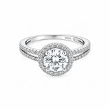 Halo Grace Women`s Ring in Silver