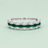 Oceanic Flow Women`s Ring in Silver